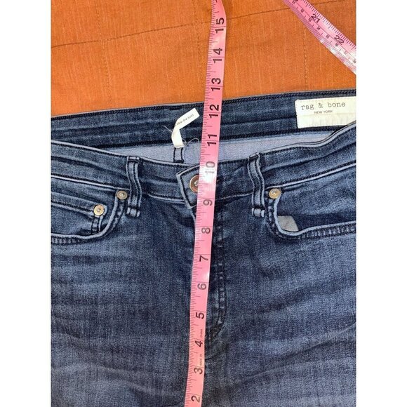 Rag & Bone Blue Cate Mid-Rise Ankle Skinny Jeans Women's Size 31 - Picture 7 of 9